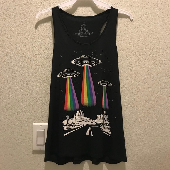 Bear Dance Tops - Brand new Rainbow UFO Tank Top